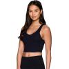 imageRBX Active Womens Bra Top Athletic Yoga Crop Tank Top with Built in Shelf BraSolid Black