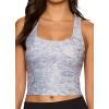 imageRBX Active Womens Bra Top Athletic Yoga Crop Tank Top with Built in Shelf BraSparkling Ocean Lavender