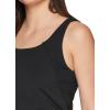 imageRBX Active Womens Bra Top Ventilated Gym Yoga Running Tank Top with Shelf BraRib Black