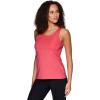 imageRBX Active Womens Bra Top Ventilated Gym Yoga Running Tank Top with Shelf BraStrappy Hot Pink