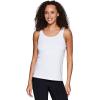 imageRBX Active Womens Bra Top Ventilated Gym Yoga Running Tank Top with Shelf BraStrappy White