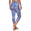 imageRBX Active Womens Capris Leggings Yoga Athletic Workout Cropped LeggingsFlower Bed Multi