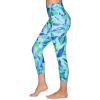 imageRBX Active Womens Capris Leggings Yoga Athletic Workout Cropped LeggingsParadise Blue