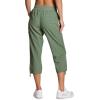 imageRBX Active Womens Cargo Capri Pant with Pockets Fashion Lightweight Woven with DrawstringBasil