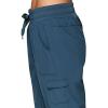 imageRBX Active Womens Cargo Capri Pant with Pockets Fashion Lightweight Woven with DrawstringDeep Teal