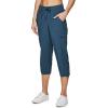 imageRBX Active Womens Cargo Capri Pant with Pockets Fashion Lightweight Woven with DrawstringDeep Teal