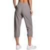 imageRBX Active Womens Cargo Capri Pant with Pockets Fashion Lightweight Woven with DrawstringDriftwood