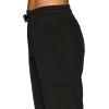 imageRBX Active Womens Cargo Capri Pant with Pockets Fashion Lightweight Woven with DrawstringJet Black