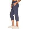 imageRBX Active Womens Cargo Capri Pant with Pockets Fashion Lightweight Woven with DrawstringSmoke Blue