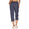 imageRBX Active Womens Cargo Capri Pant with Pockets Fashion Lightweight Woven with DrawstringSmoke Blue