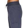 imageRBX Active Womens Cargo Capri Pant with Pockets Fashion Lightweight Woven with DrawstringSmoke Blue