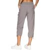 imageRBX Active Womens Cargo Capri Pant with Pockets Fashion Lightweight Woven with DrawstringTawny Taupe