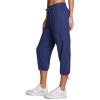 imageRBX Active Womens Cargo Capri Pant with Pockets Fashion Lightweight Woven with DrawstringTwilight Blue