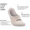 imageRBX Active Womens Everyday Basics No Show Sport Liner Socks 4Pack