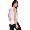 imageRBX Active Womens Fashion Basics Regular Length Super Soft Flowy Yoga Tank TopRibbed White