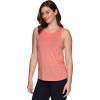 imageRBX Active Womens Fashion Basics Regular Length Super Soft Flowy Yoga Tank TopSeamed Coral