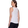imageRBX Active Womens Fashion Basics Regular Length Super Soft Flowy Yoga Tank TopSeamed White