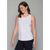 imageRBX Active Womens Fashion Basics Regular Length Super Soft Flowy Yoga Tank TopSeamed White