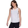 imageRBX Active Womens Fashion Basics Regular Length Super Soft Flowy Yoga Tank TopSeamed White