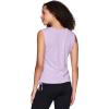 imageRBX Active Womens Fashion Basics Regular Length Super Soft Flowy Yoga Tank TopShirred Lilac