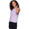 imageRBX Active Womens Fashion Basics Regular Length Super Soft Flowy Yoga Tank TopShirred Lilac