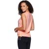 imageRBX Active Womens Fashion Basics Regular Length Super Soft Flowy Yoga Tank TopShirred Pale Peach