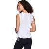 imageRBX Active Womens Fashion Basics Regular Length Super Soft Flowy Yoga Tank TopShirred White