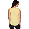 imageRBX Active Womens Fashion Basics Regular Length Super Soft Flowy Yoga Tank TopShoulder Tuck Yellow