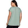 imageRBX Active Womens Fashion Plus Size Relaxed Fit Breathable Running Workout Short Sleeve Yoga TShirt TopFrench Terry Sea Glass