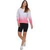 imageRBX Active Womens Fashion RegularCropped Length Lightweight French Terry Pullover SweatshirtCropped Ombre Pink