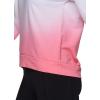 imageRBX Active Womens Fashion RegularCropped Length Lightweight French Terry Pullover SweatshirtCropped Ombre Pink