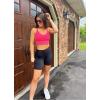 imageRBX Active Womens Fashion Strappy Seamless Low Impact Workout Sports BraCriss Cross Black