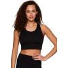 imageRBX Active Womens Fashion Strappy Seamless Low Impact Workout Sports BraCutout Black