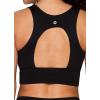 imageRBX Active Womens Fashion Strappy Seamless Low Impact Workout Sports BraCutout Black