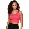 imageRBX Active Womens Fashion Strappy Seamless Low Impact Workout Sports BraCutout Pink
