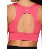 imageRBX Active Womens Fashion Strappy Seamless Low Impact Workout Sports BraCutout Pink