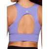 imageRBX Active Womens Fashion Strappy Seamless Low Impact Workout Sports BraCutout Purple