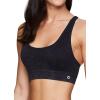 imageRBX Active Womens Fashion Strappy Seamless Low Impact Workout Sports BraStonewash Black