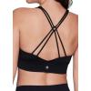 imageRBX Active Womens Fashion Strappy Seamless Low Impact Workout Sports BraStrappy Twist Black