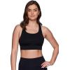 imageRBX Active Womens Fashion Strappy Seamless Low Impact Workout Sports BraStrappy Twist Black