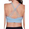 imageRBX Active Womens Fashion Strappy Seamless Low Impact Workout Sports BraStrappy Twist Cloud Blue