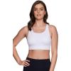 imageRBX Active Womens Fashion Strappy Seamless Low Impact Workout Sports BraStrappy Twist White