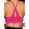 imageRBX Active Womens Fashion Strappy Seamless Low Impact Workout Sports BraTextured Washed Pink