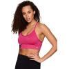 imageRBX Active Womens Fashion Strappy Seamless Low Impact Workout Sports BraTextured Washed Pink