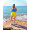 imageRBX Active Womens Fashion Strappy Seamless Low Impact Workout Sports BraTextured Yellow Lime