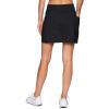 imageRBX Active Womens Fashion Stretch Knit Flat Front GolfTennis Athletic Skort with Attached Bike Short and PocketsBlack