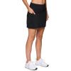 imageRBX Active Womens Fashion Stretch Knit Flat Front GolfTennis Athletic Skort with Attached Bike Short and PocketsBlack
