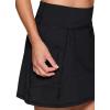 imageRBX Active Womens Fashion Stretch Knit Flat Front GolfTennis Athletic Skort with Attached Bike Short and PocketsBlack