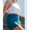 imageRBX Active Womens Fashion Stretch Knit Flat Front GolfTennis Athletic Skort with Attached Bike Short and PocketsPop Pink