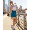 imageRBX Active Womens Fashion Stretch Knit Flat Front GolfTennis Athletic Skort with Attached Bike Short and PocketsPop Pink